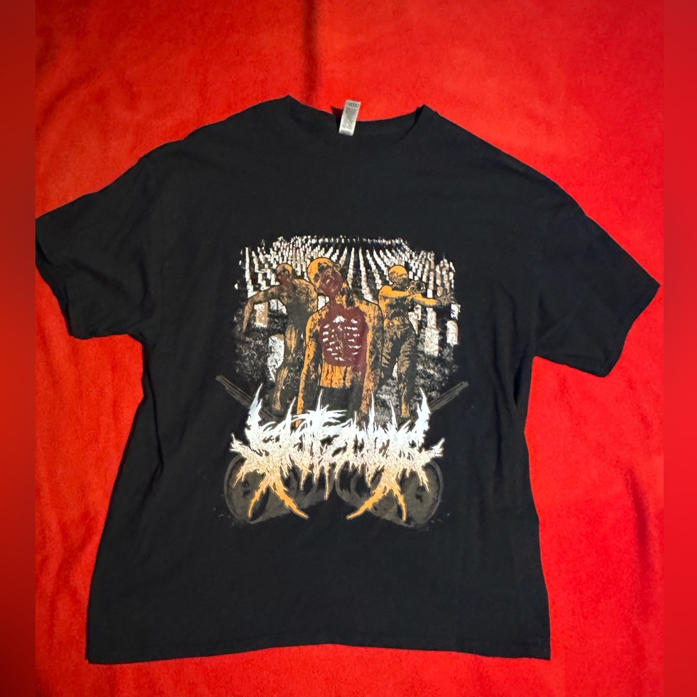 Men’s Black Skitzoids Waste of Life Graveyard T-Shirt